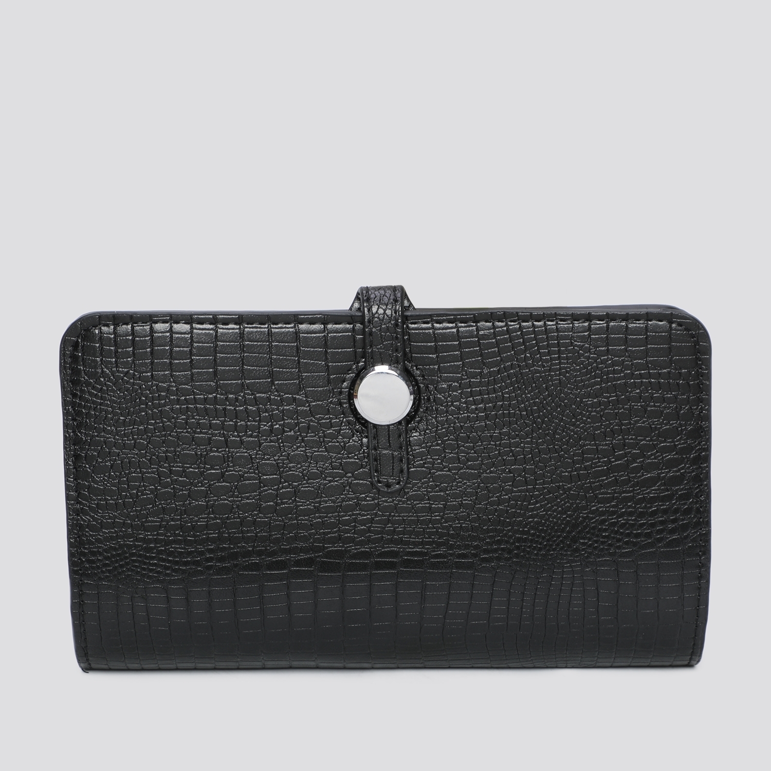 Dogon (Designer Inspired) Crocodile Print Wallet 7142 - Black
