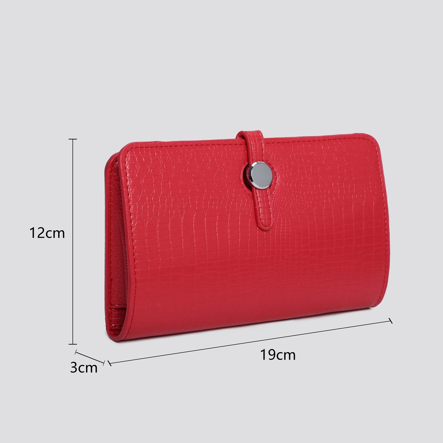 Dogon (Designer Inspired) Crocodile Print Wallet 7142 - Black - Image 4