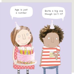 Rosie Made A Thing Age is Just a Number Birthday Card - BB029