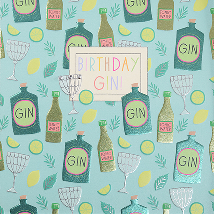 Wendy Jones-Blackett Birthday Gin Card GE06