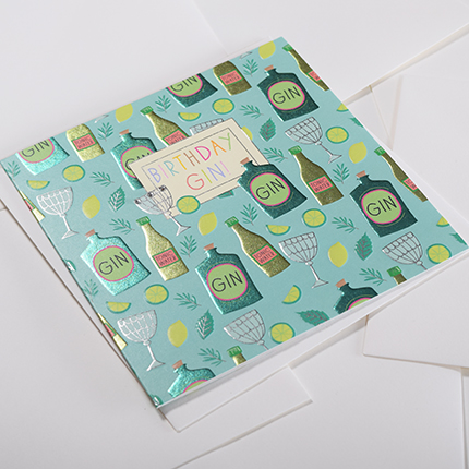 Wendy Jones-Blackett Birthday Gin Card GE06 - Image 2