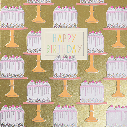 Wendy Jones-Blackett Birthday Cakes Card GE11