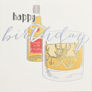Wendy Jones-Blackett Whiskey Birthday Card Q1334