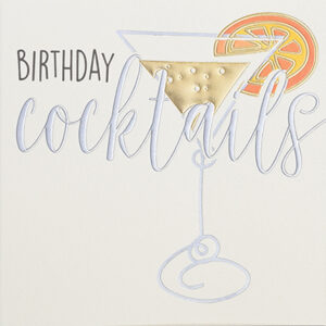 Wendy Jones-Blackett Birthday Cocktails Card Q1337
