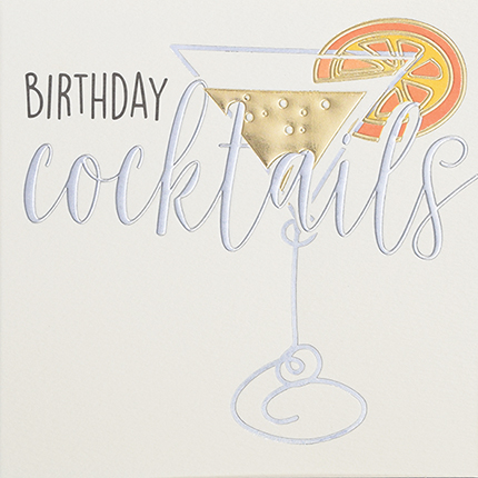 Wendy Jones-Blackett Birthday Cocktails Card Q1337