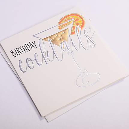 Wendy Jones-Blackett Birthday Cocktails Card Q1337 - Image 2