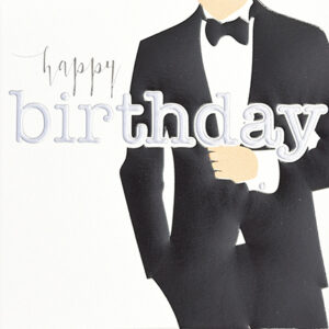 Wendy Jones-Blackett Tuxedo Birthday Card Q1338