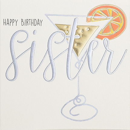 Wendy Jones-Blackett Sister Birthday Card Q1348