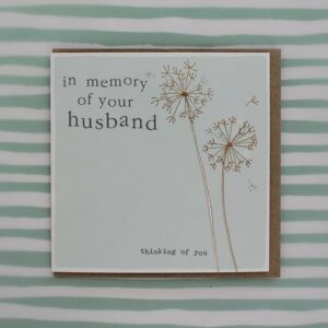 Molly Mae Husband Sympathy Card CB145