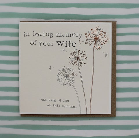 Molly Mae Wife Sympathy Card CB146
