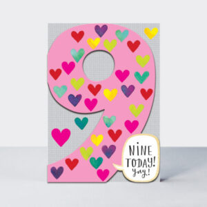 Rachel Ellen Designs Age 9 Card - DIT17
