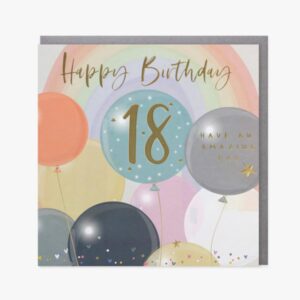 Belly Button Designs 18th Birthday Card ELE311