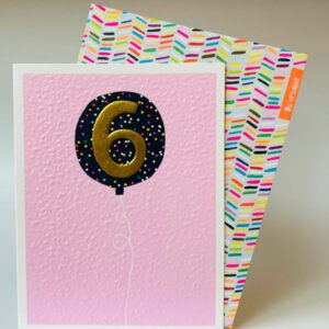 Paper Salad 6th Birthday Card JA1825