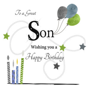 Rush Design Son Birthday Card - ES212