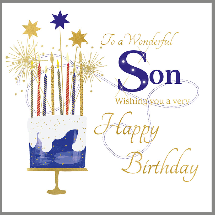 Rush Design Son Birthday Card - NS34