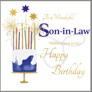 Rush Design Son In Law Birthday Card - NS42