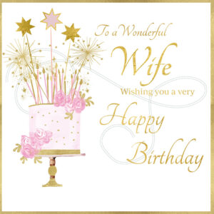 Rush Design Wife Birthday Card - NS44