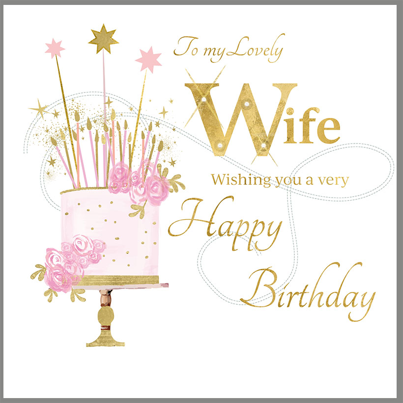 Rush Design Wife Birthday Card - NW77