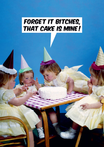 Dean Morris That Cake is Mine Birthday Card - DMU131