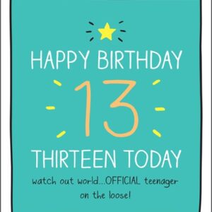Pigment Productions Age 13 Birthday Card - GF7094B