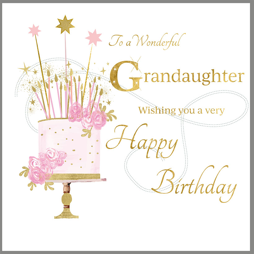 Rush Design Grandaughter Birthday Card - NW80