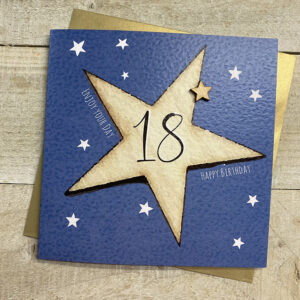 White Cotton 18th Birthday Card - BS18
