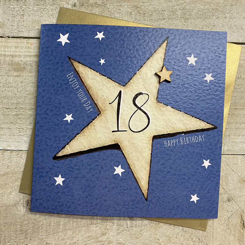White Cotton 18th Birthday Card - BS18