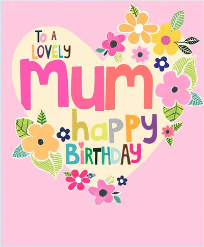 Paper Salad Mum Birthday Card - HD2054