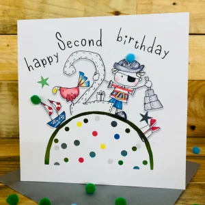 Tracey Russell Age 2 Birthday Card - HR02