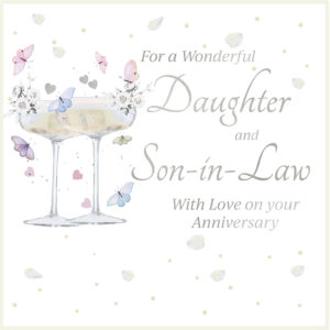 Rush Design Daughter & Son In Law Anniversary Card - B228