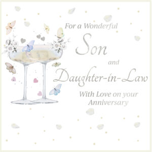 Rush Design Son & Daughter In Law Anniversary Card - B229