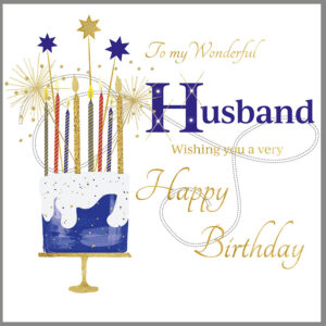 Rush Design Husband Birthday Card - NW84