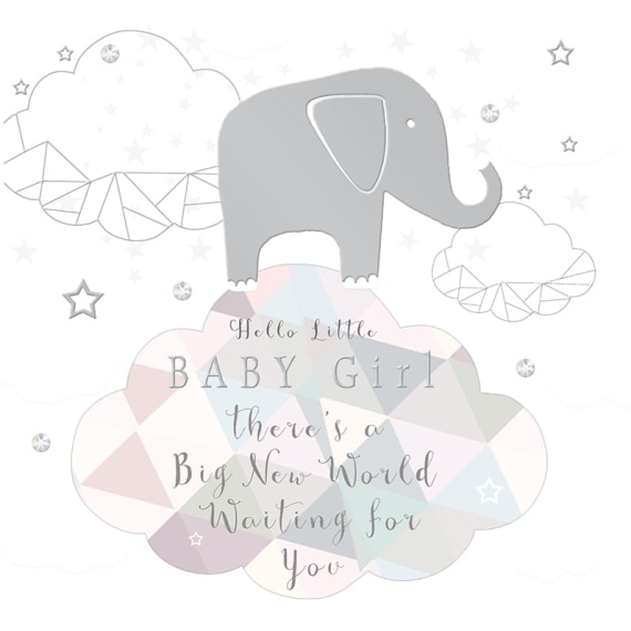 Real & Exciting Designs Baby Girl Card - MOL911