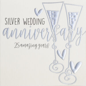 Wendy Jones-Blackett Silver Anniversary Card - Q1294