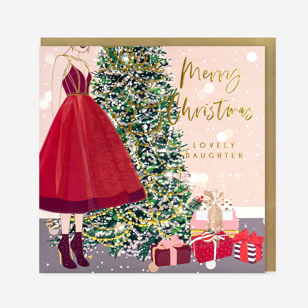 Belly Button Designs Daughter Christmas Card - ELX168