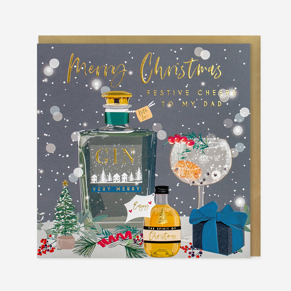 Belly Button Designs Dad Christmas Card - ELX205