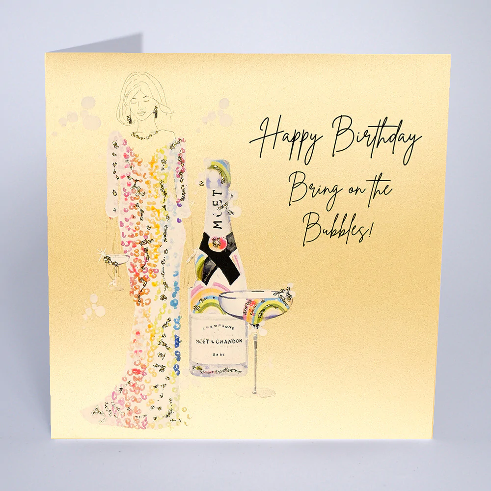 Five Dollar Shake Bring on the Bubbles Birthday Card - NV14