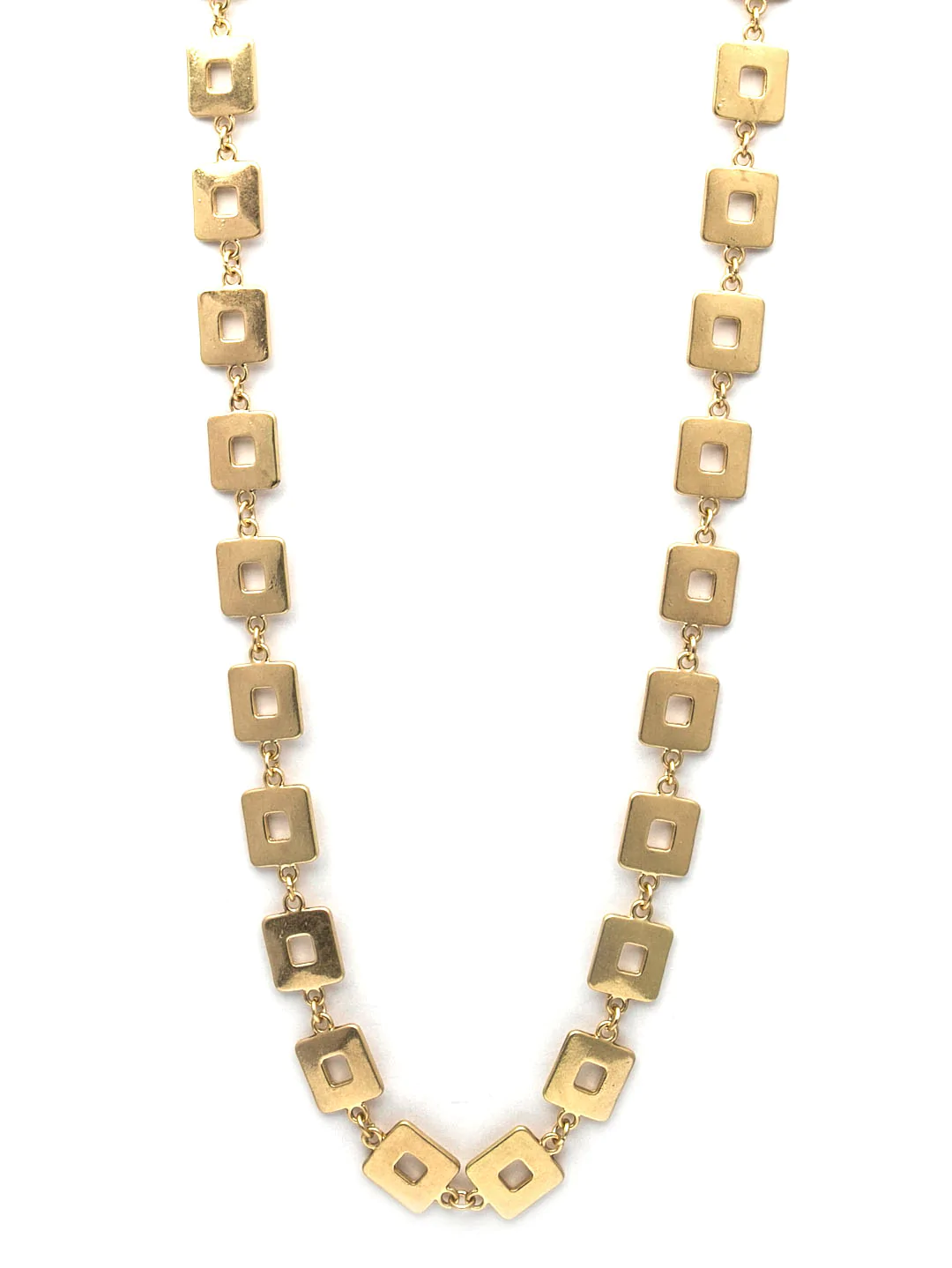 Envy Trinny Square Link Necklace - Silver - Image 6