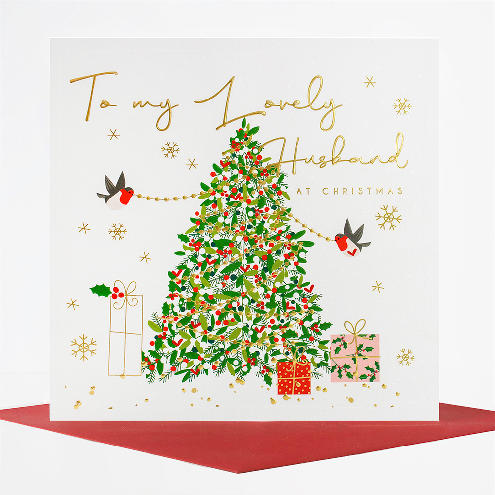 Belly Button Designs Husband Christmas Card - LXX56