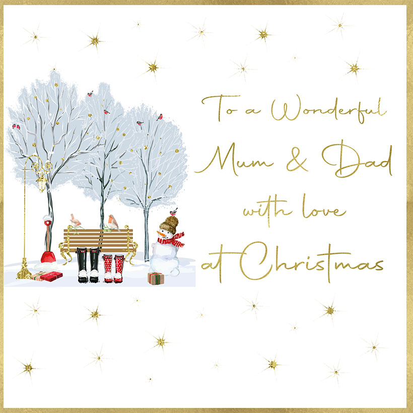 Rush Design Mum & Dad Christmas Card - MC11