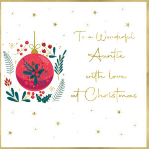 Rush Design Auntie Christmas Card - MC19