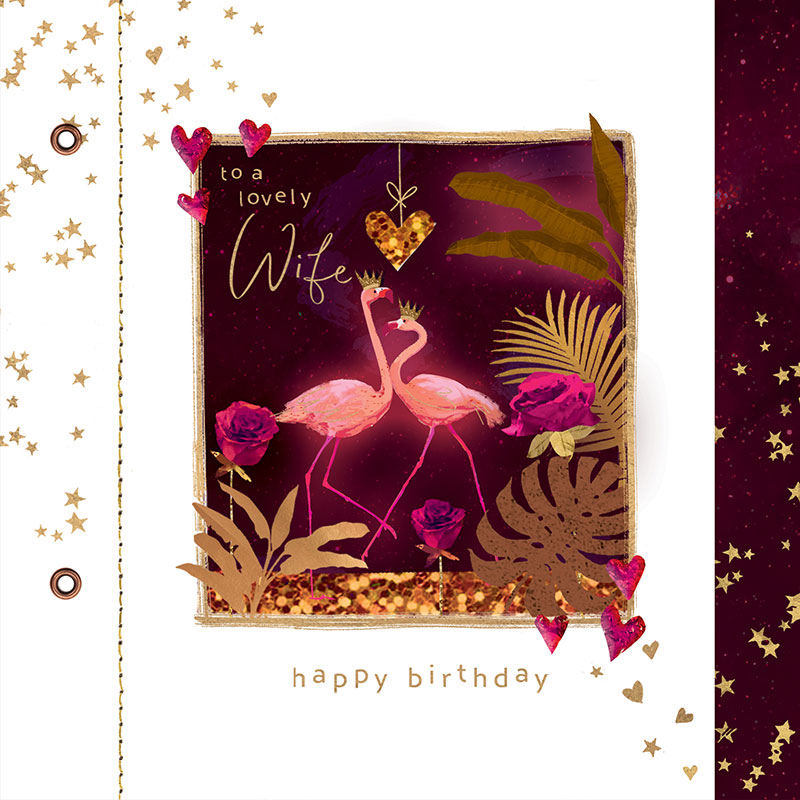 Hammond Gower Wife Birthday Card - ND098