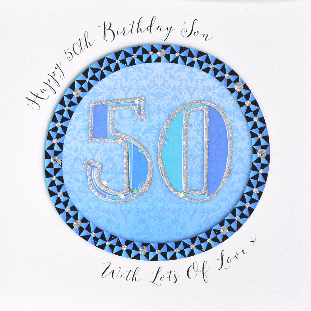Wendy Jones-Blackett Son 50th Birthday Card - PDD196D