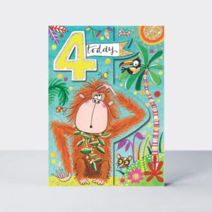 Rachel Ellen Designs Age 4 Card - WILD5