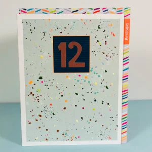 Paper Salad 12th Birthday Card - JA1812