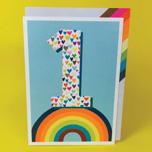 Paper Salad 1st Birthday Card - JA21115