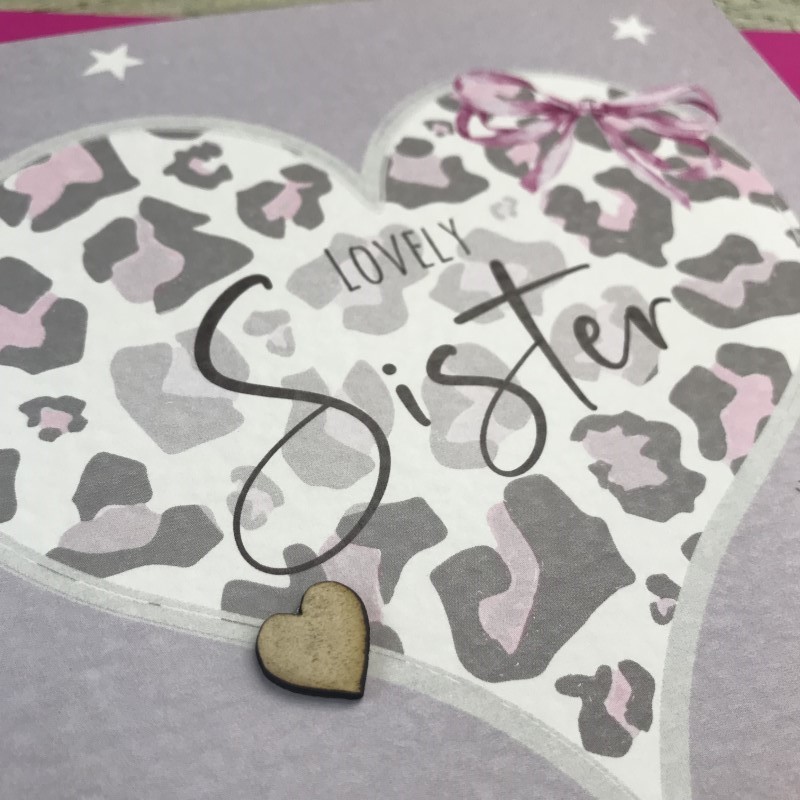 White Cotton Sister Birthday Card - S276-S - Image 3