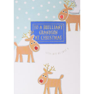 Wendy Jones-Blackett Grandson Christmas Card - ALX09