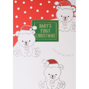 Wendy Jones-Blackett Baby's First Christmas Card - ALX16