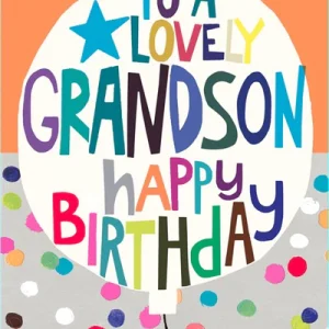 Paper Salad Grandson Birthday Card - HD2041